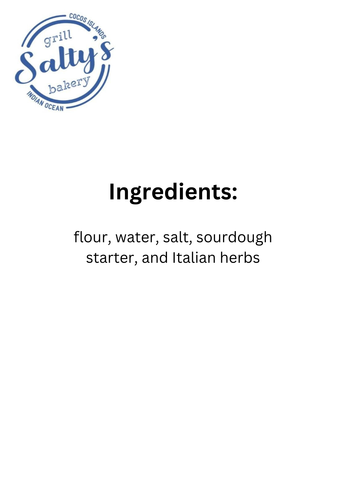 Cheese & Italian Herbs Sourdough | Cocos Islands Collective