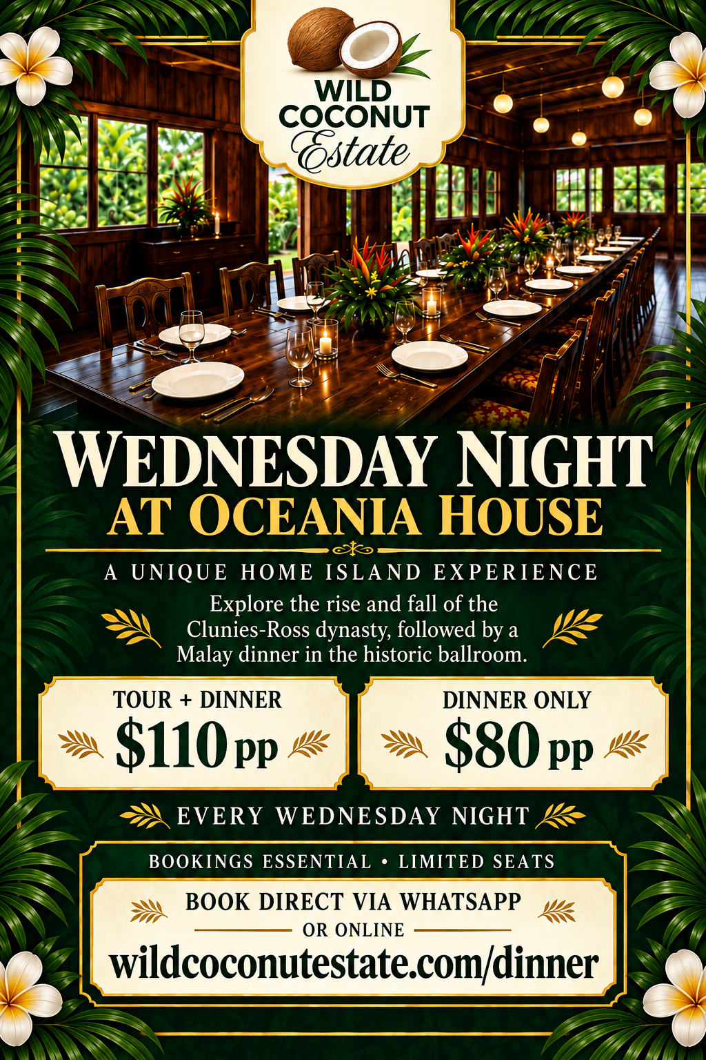 Wednesday Night - Oceania House Ball Room